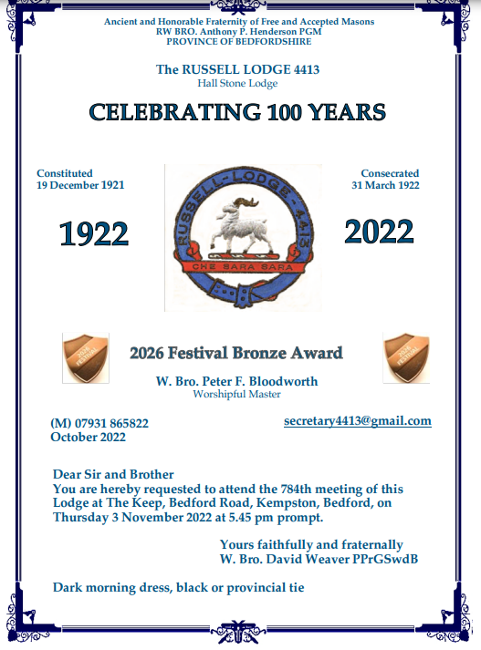 Russell Lodge 4413 Meeting